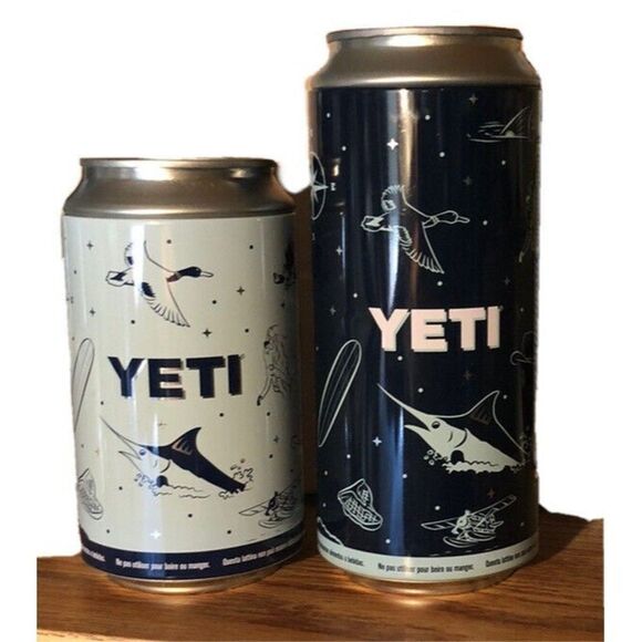 YETI Coolers Pop Top Ltd Edition Hidden Stash Safe Cans 12oz & 16 oz + sticker - Picture 1 of 4